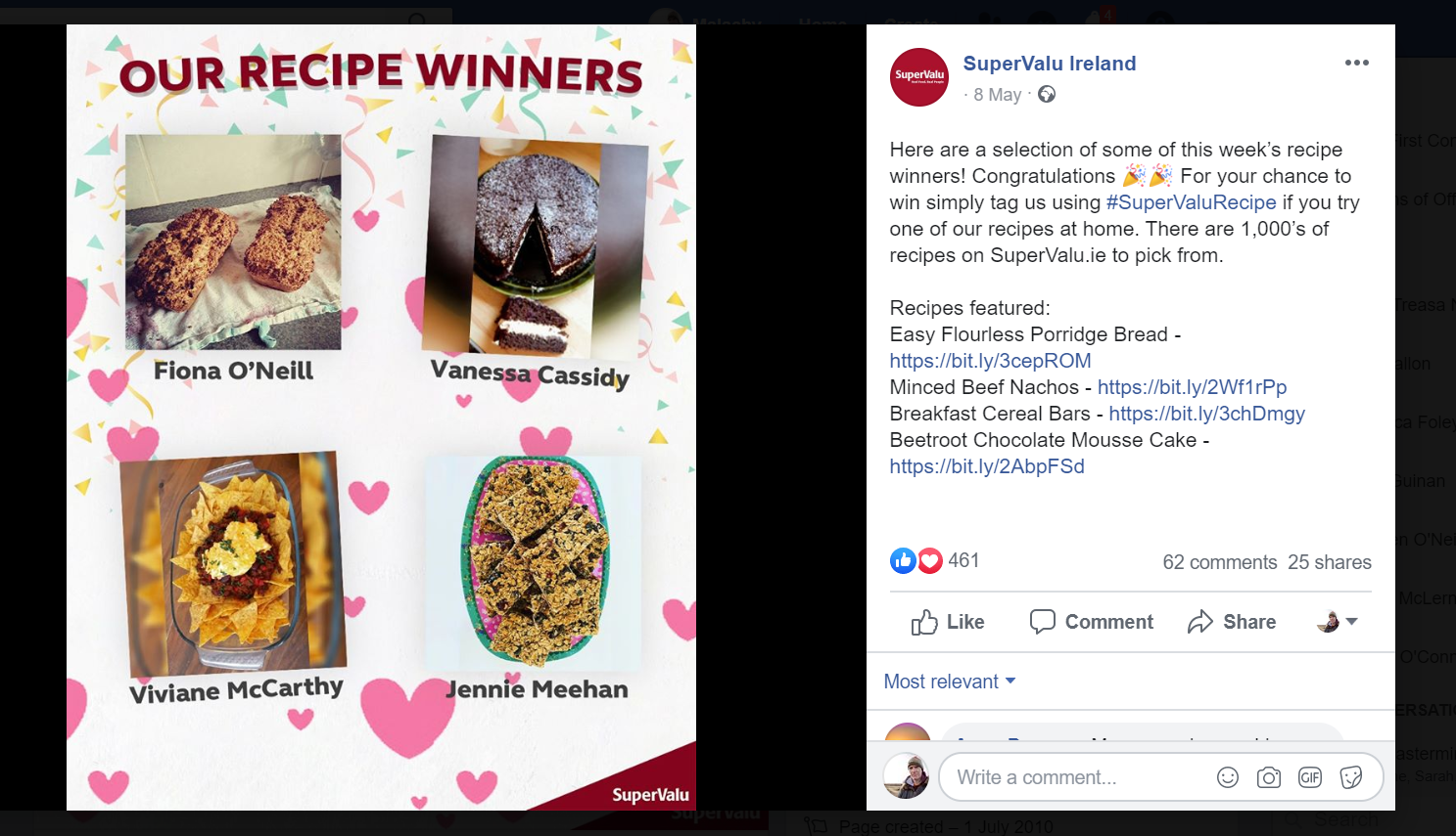 SuperValu stay engaged with shoppers through bakery competitions